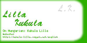 lilla kukula business card